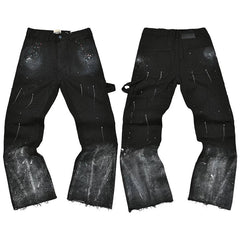 Gallery Dept. Heavy Brushstroke Paint Splatter Utility Cargo Pants