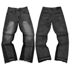 Gallery Dept. Contrast Side Panel Washed Black Denim Jeans