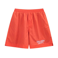 Gallery Dept. Logo Casual Shorts - Orange-Red