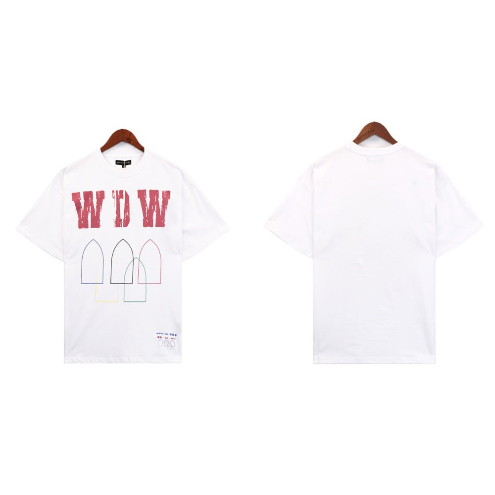 Who Decides War WDW Lettering & Arch Graphic T-Shirt - White