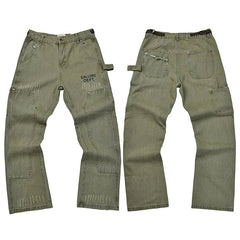 Gallery Dept. Logo Utility Cargo Pants in Vintage Olive Green