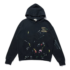 Gallery Dept. Paint Splatter Logo Hoodie