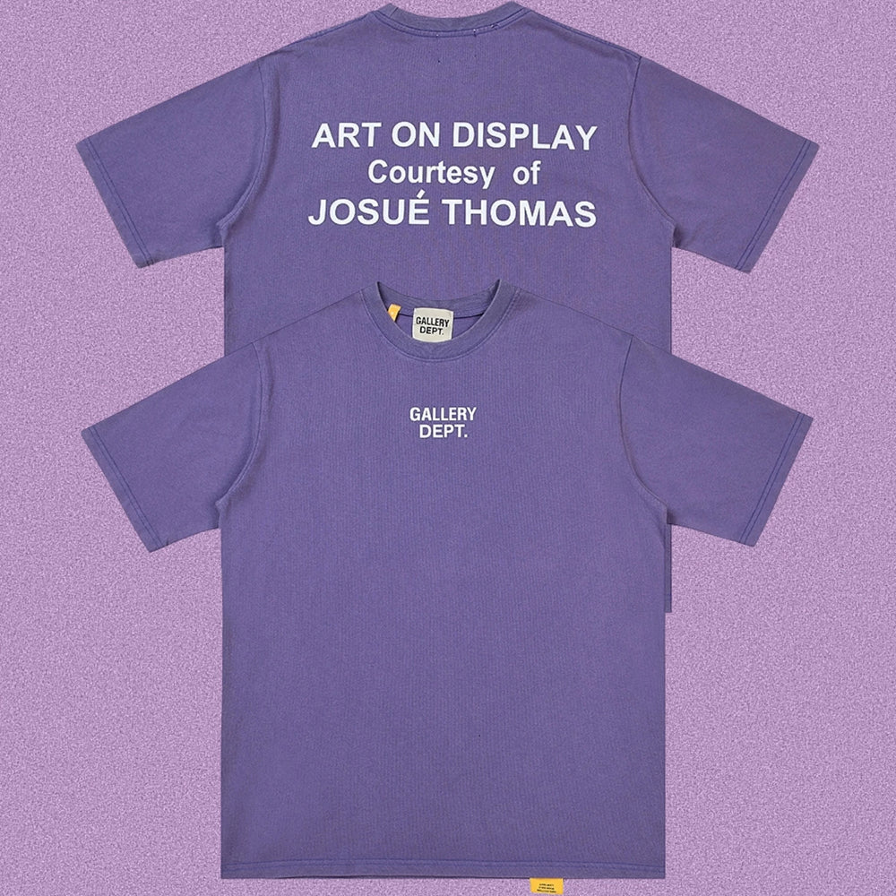 Gallery Dept. Art On Display Short Sleeve T-Shirt - Purple