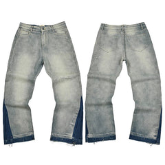 Gallery Dept. Contrast Side Panel Light Wash Denim Jeans
