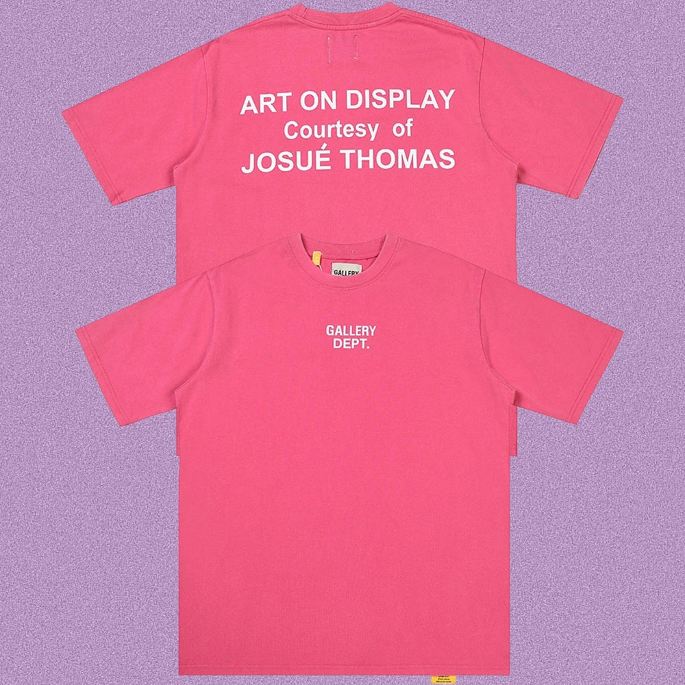 Gallery Dept. Art On Display Short Sleeve T-Shirt - Pink