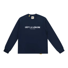 Gallery Dept. Front-Logo DÉPT. de la GALERIE Long Sleeve T-Shirt - Dark Navy