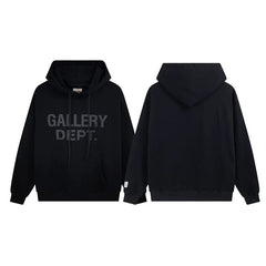 Gallery Dept Tonal Logo Black Hoodie