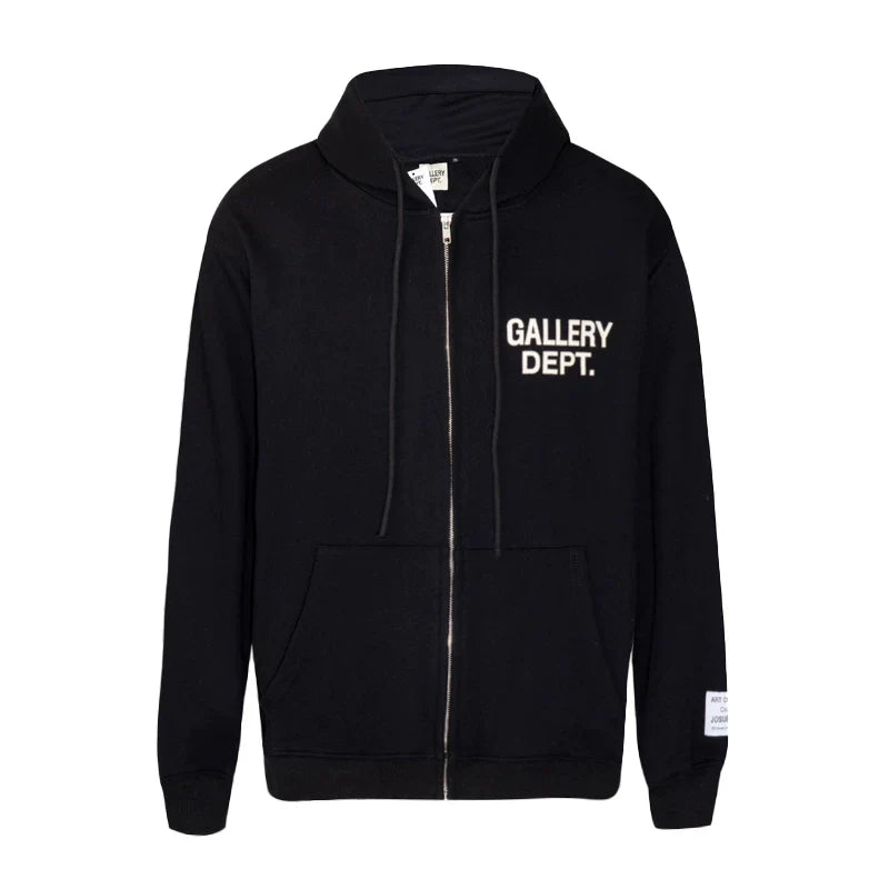 Gallery Dept. Minimalist Logo Zip-Up Hoodie