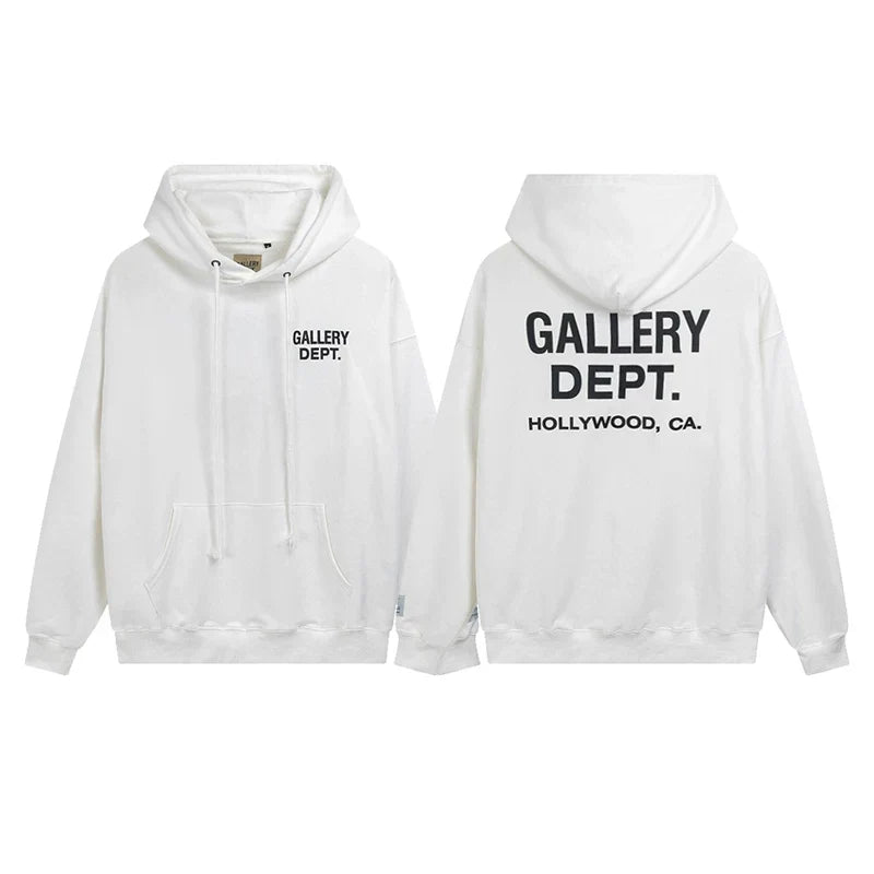Gallery Dept Hollywood CA White Hoodie