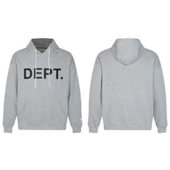 Gallery Dept. Grey Hoodie – Classic “DEPT.” Black Print