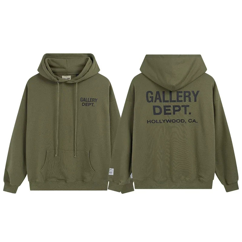 Gallery Dept Hollywood CA Olive Hoodie