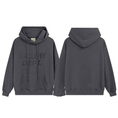 Gallery Dept Tonal Logo Charcoal Hoodie