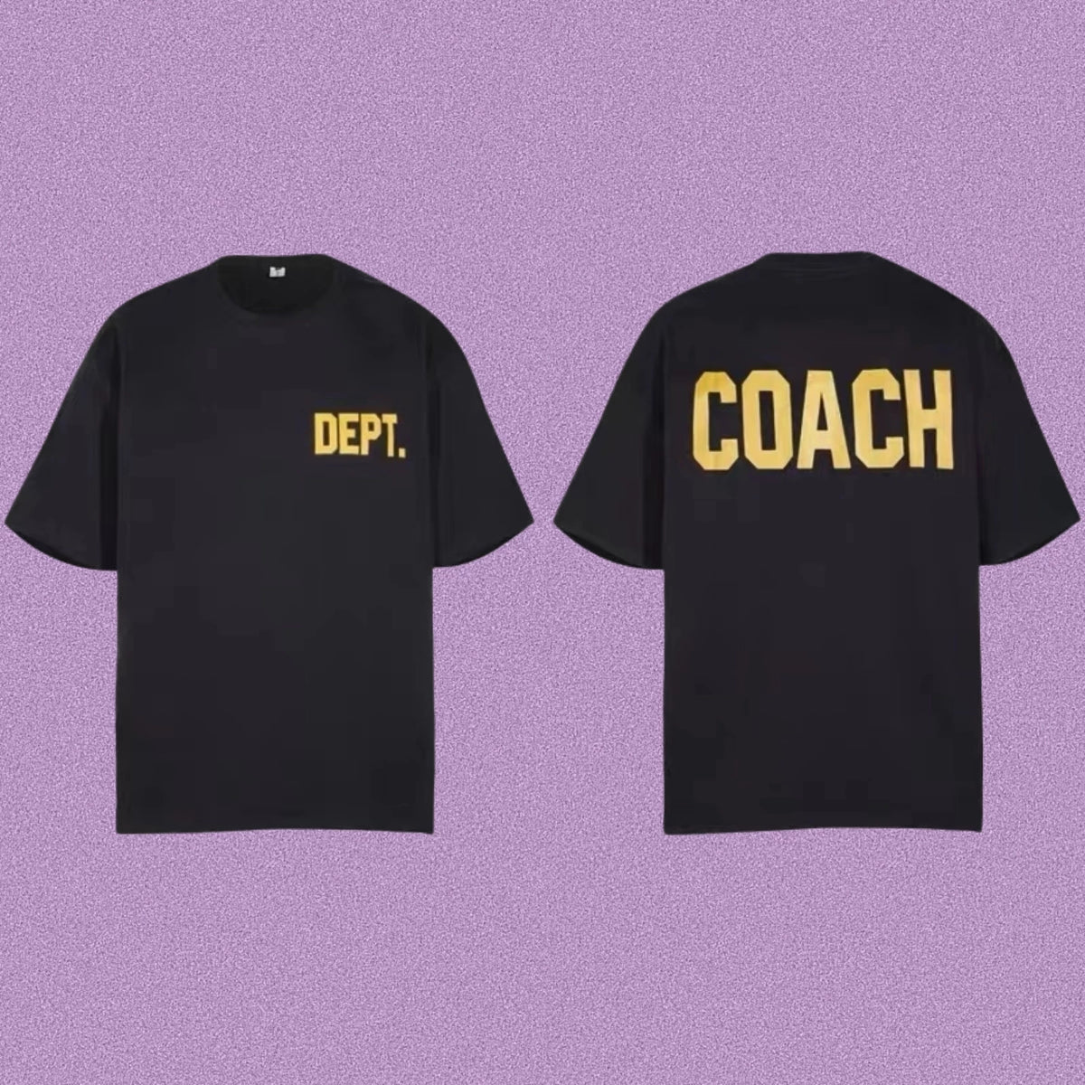 Gallery Dept. x Coach Short Sleeve T-Shirt - Black/Yellow