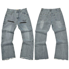 Gallery Dept. Zipper Pocket Accent Light Wash Denim Jeans