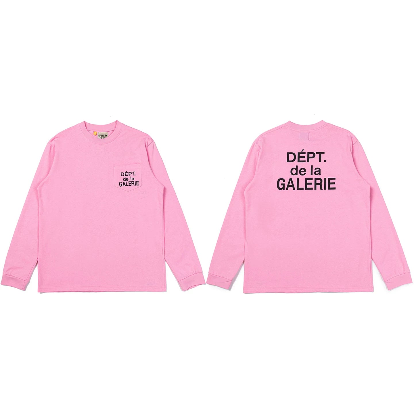 Gallery Dept. Pocket DÉPT. de la GALERIE Long Sleeve T-Shirt - Pink