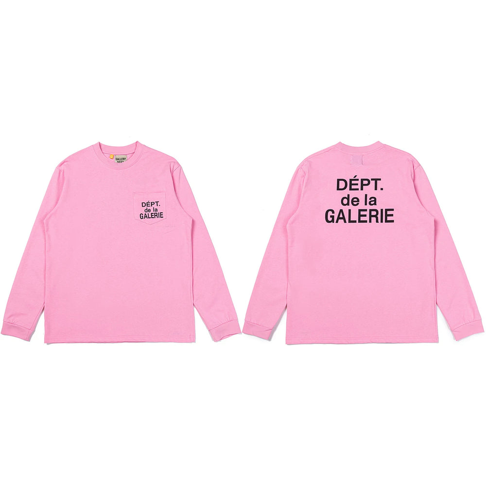 Gallery Dept. Pocket DÉPT. de la GALERIE Long Sleeve T-Shirt - Pink