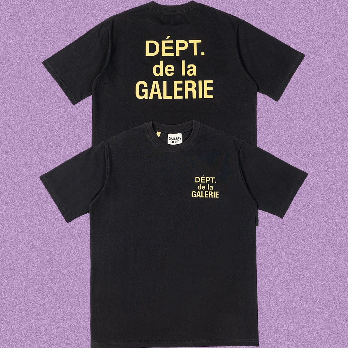 Gallery Dept. DÉPT. de la GALERIE Short Sleeve T-Shirt - Black/Yellow
