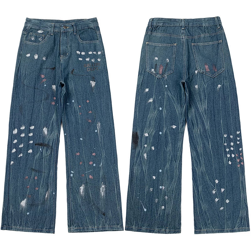 Gallery Dept. Painted & Distressed Relaxed Denim Jeans