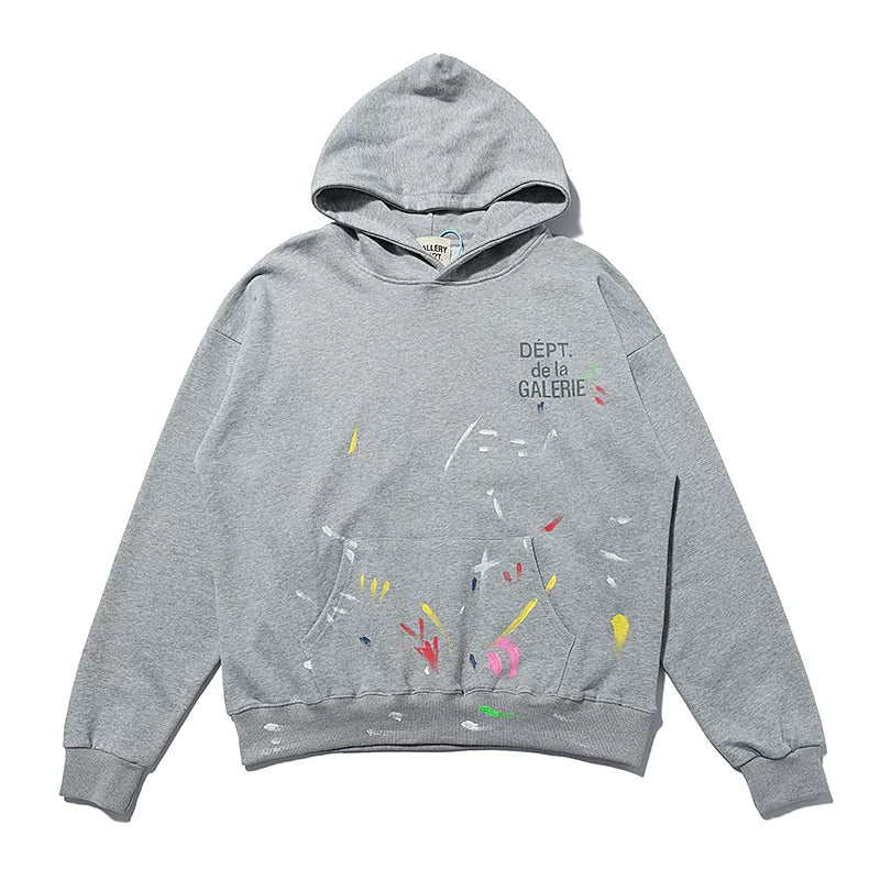 Gallery Dept. Paint Splatter Logo Hoodie