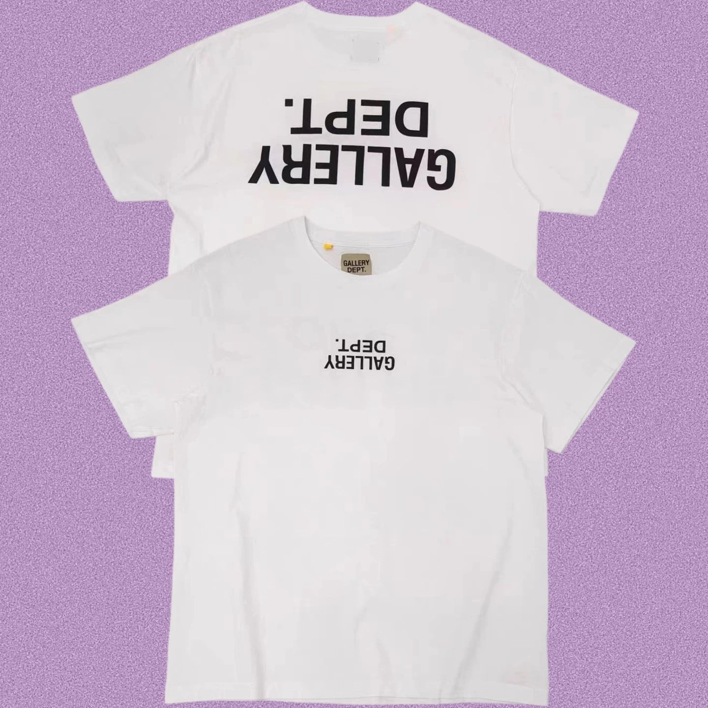 Gallery Dept. Inverted Logo Short Sleeve T-Shirt - White/Black