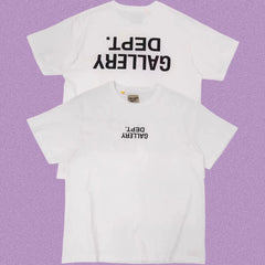 Gallery Dept. Inverted Logo Short Sleeve T-Shirt - White/Black