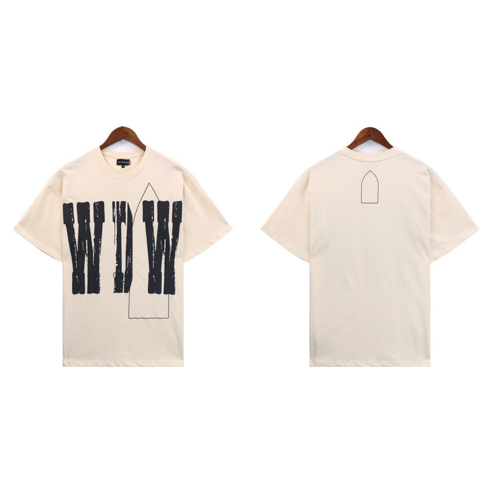 Who Decides War Giant WDW Logo Graphic T-Shirt - Off-White
