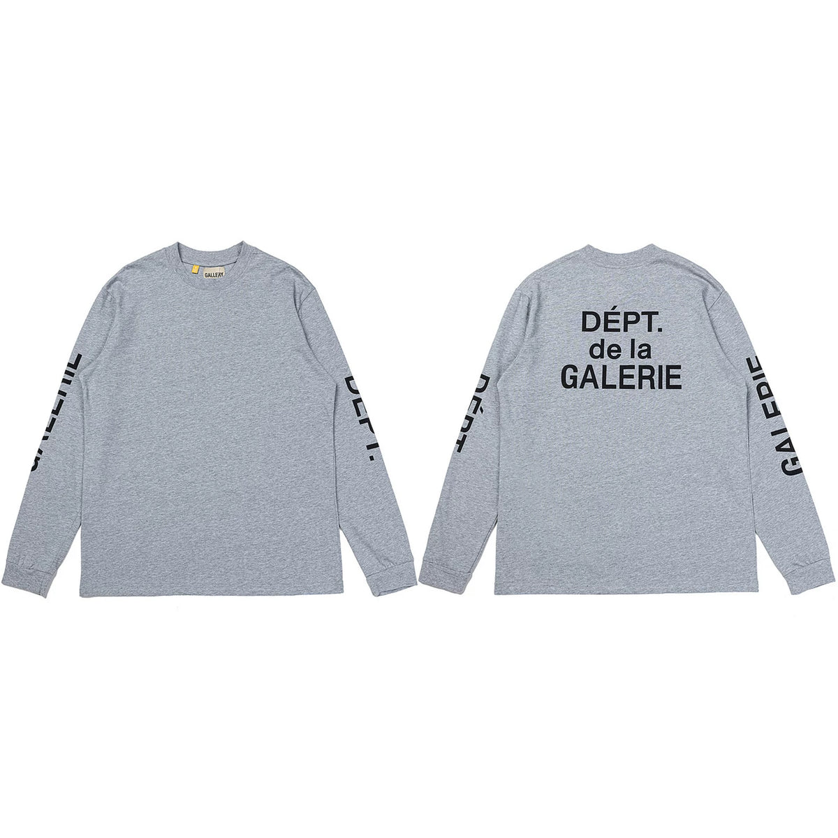 Gallery Dept. Sleeve Print DÉPT. de la GALERIE Long Sleeve T-Shirt - Light Grey
