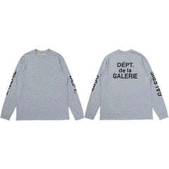 Gallery Dept. Sleeve Print DÉPT. de la GALERIE Long Sleeve T-Shirt - Light Grey