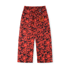 Saint Vanity Camouflage Casual Pants - Red/Black