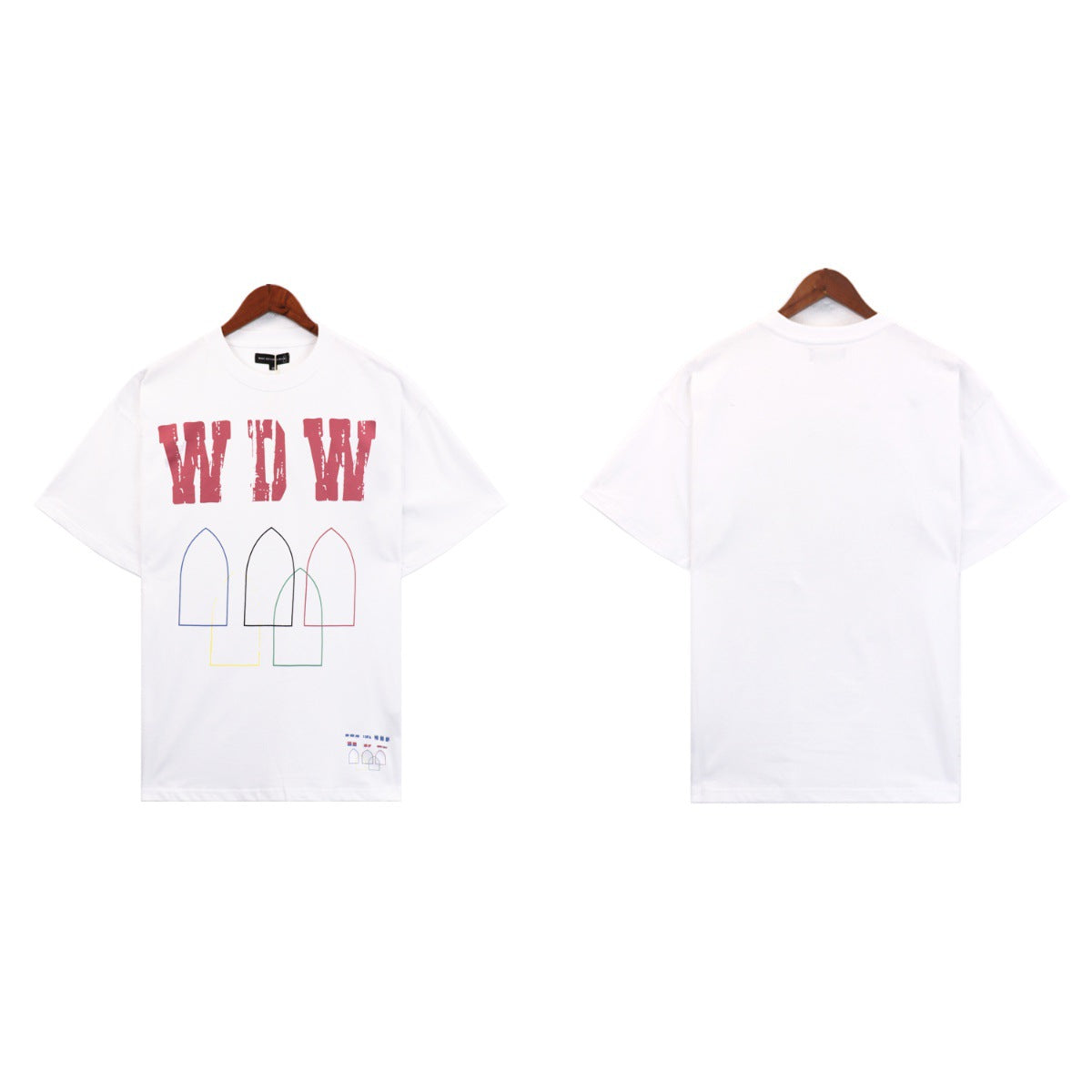 Who Decides War WDW Lettering & Arch Graphic T-Shirt - White