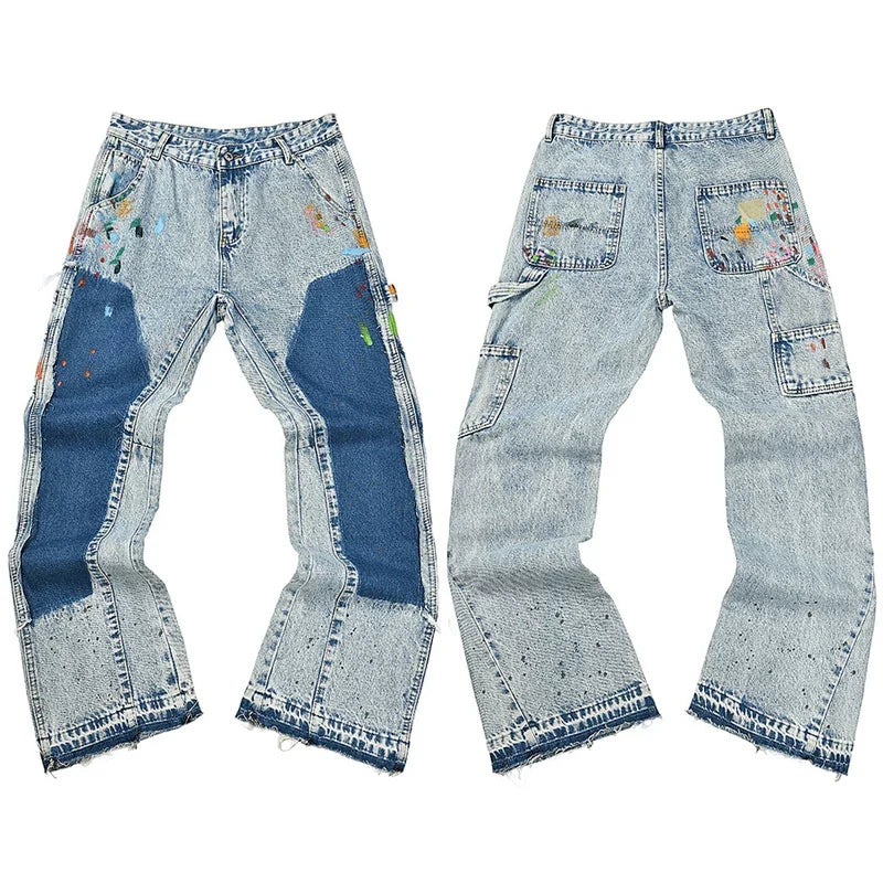 Gallery Dept. Distressed & Paint Splatter Denim Jeans Collection