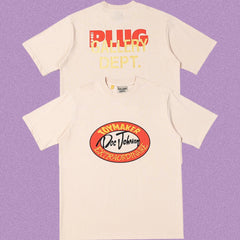 Gallery Dept. Toymaker Doc Johnson Oval Stamp Short Sleeve T-Shirt - Cream