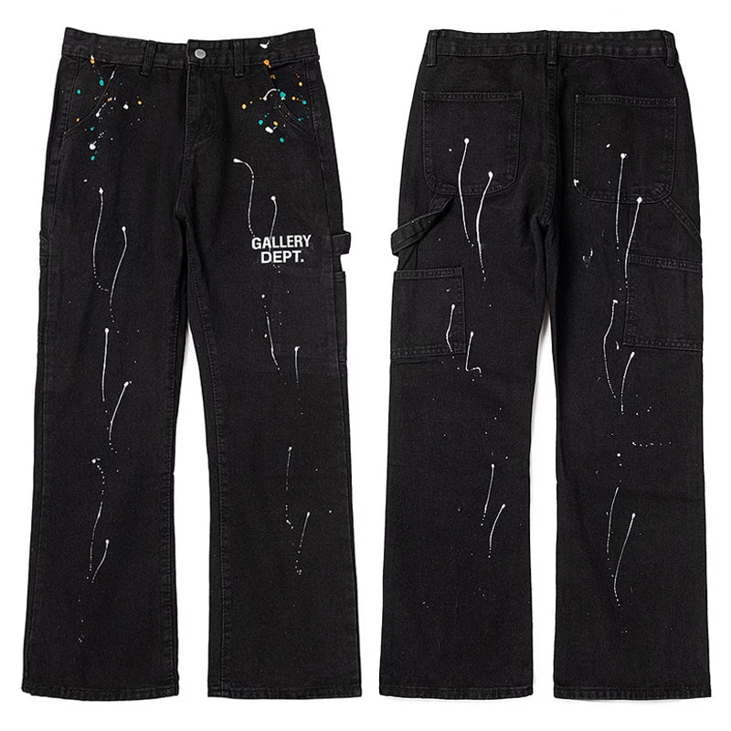 Gallery Dept. Paint Splatter Vintage Blue Denim Jeans