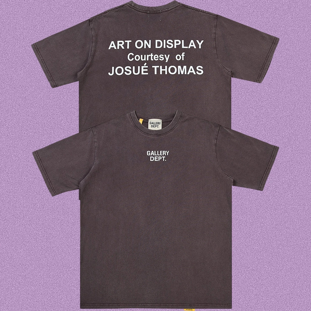 Gallery Dept. Art On Display Short Sleeve T-Shirt - Dark Charcoal