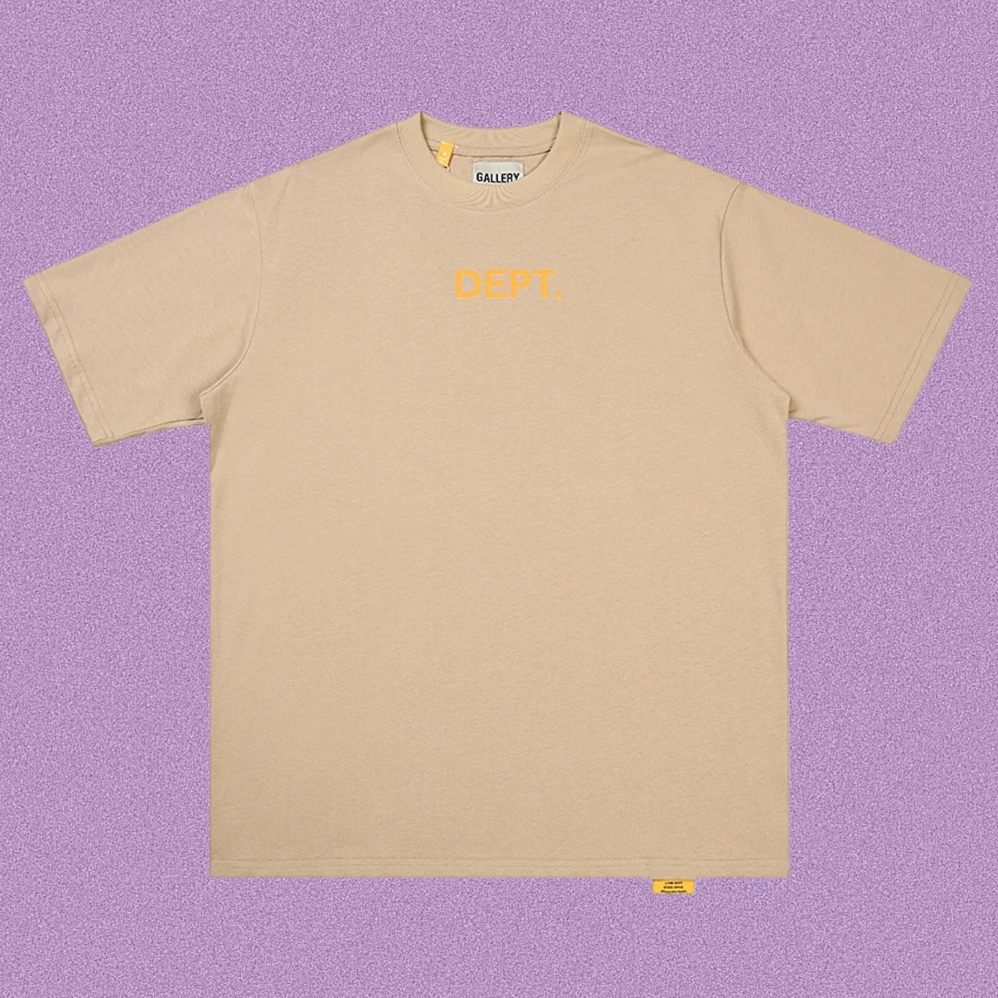 Gallery Dept. Minimalist DEPT. Short Sleeve T-Shirt - Khaki/Yellow