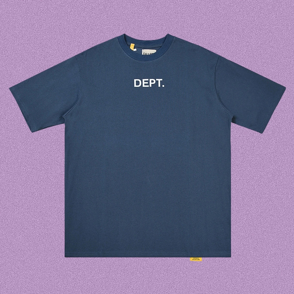 Gallery Dept. Minimalist DEPT. Short Sleeve T-Shirt - Blue-Grey/White