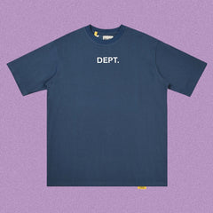 Gallery Dept. Minimalist DEPT. Short Sleeve T-Shirt - Blue-Grey/White