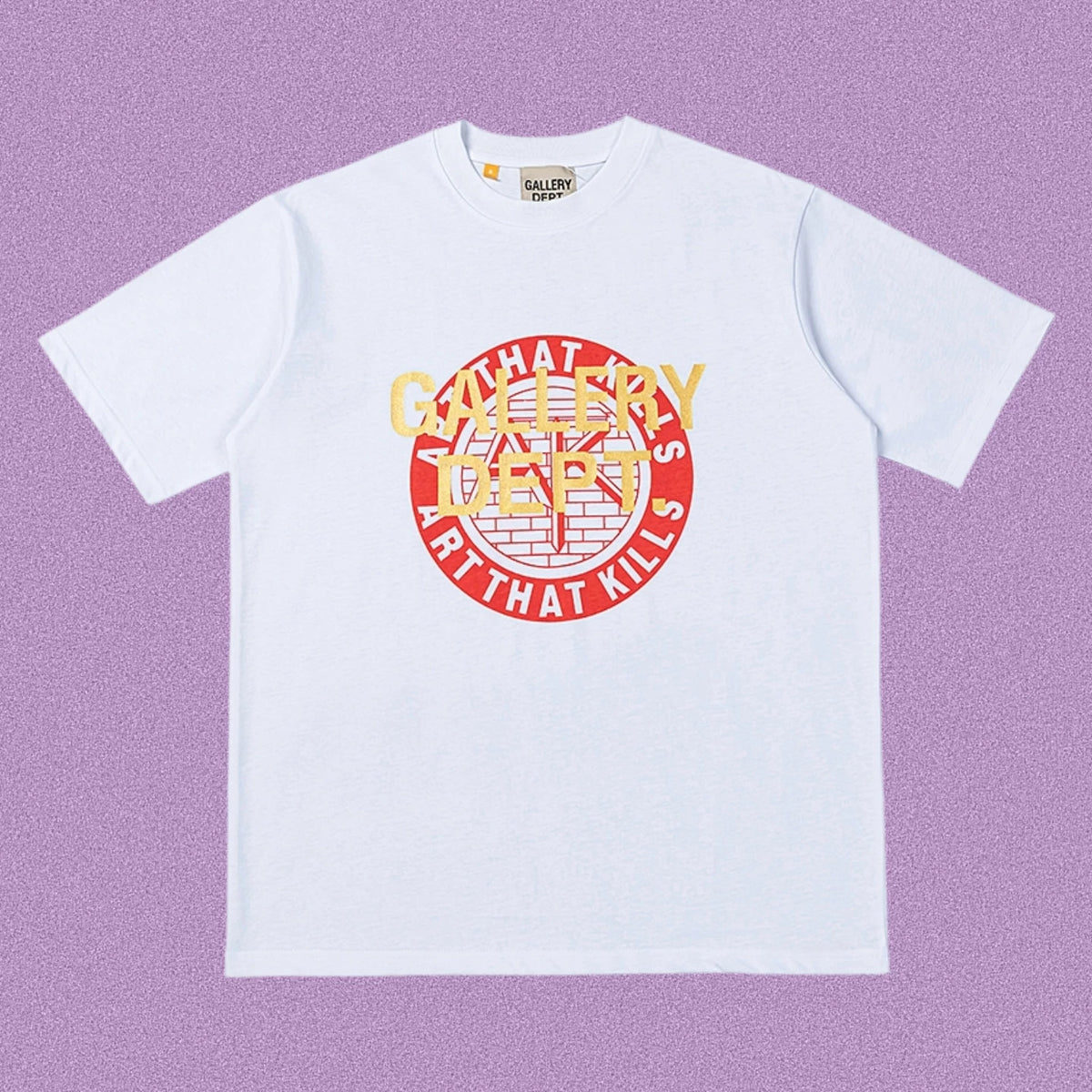 Gallery Dept. Art That Kills Stamp Logo Short Sleeve T-Shirt - White/Red