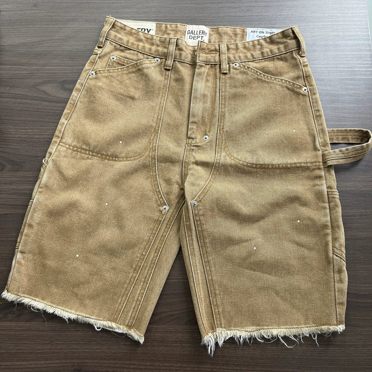 Gallery Dept. Paint Splatter Carhartt Utility Denim Shorts