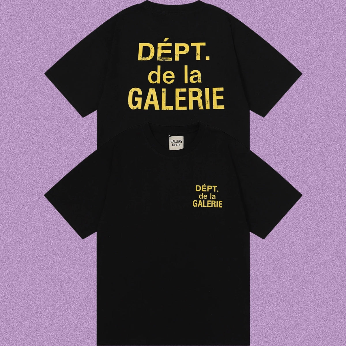 Gallery Dept. DÉPT. de la GALERIE Short Sleeve T-Shirt - Black/Yellow
