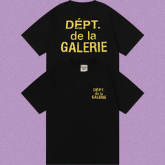 Gallery Dept. DÉPT. de la GALERIE Short Sleeve T-Shirt - Black/Yellow