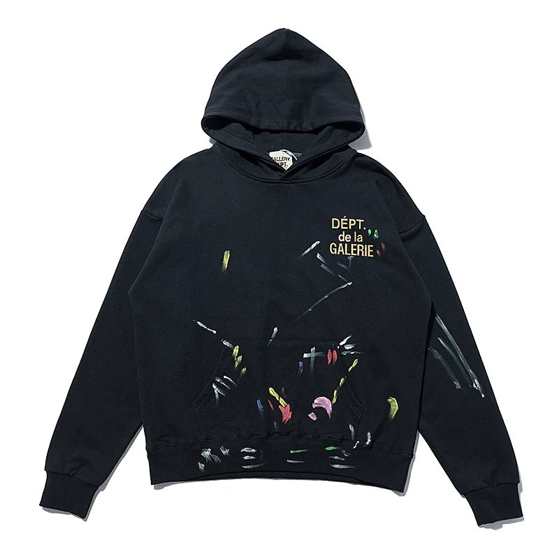 Gallery Dept. Paint Splatter Logo Hoodie
