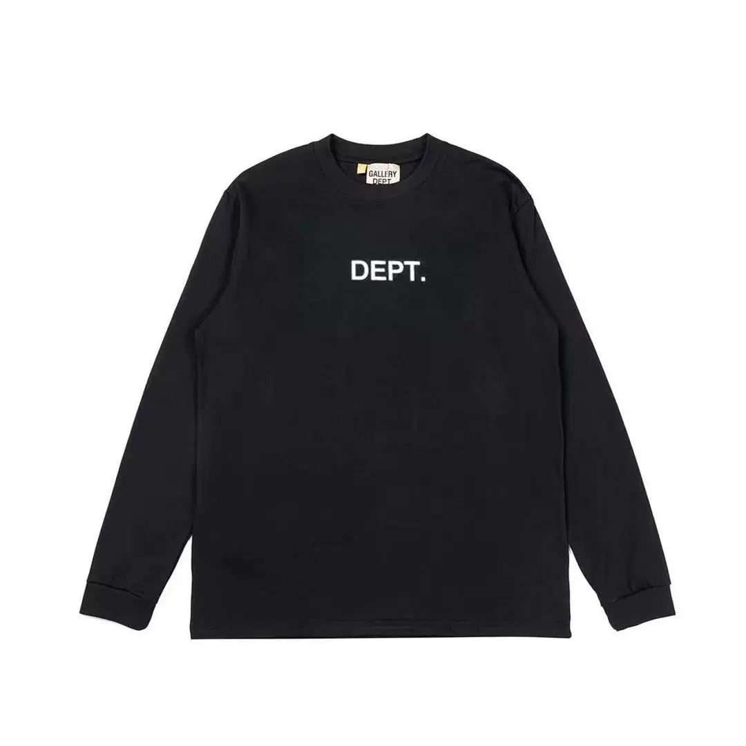 Gallery Dept. Minimalist DEPT. Logo Long Sleeve T-Shirt - Black/White