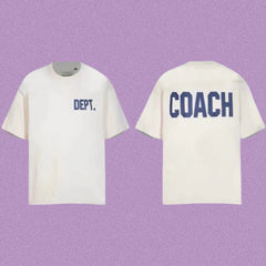 Gallery Dept. x Coach Short Sleeve T-Shirt - Cream/Blue