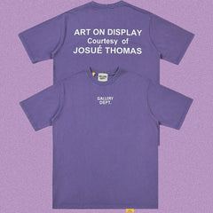 Gallery Dept. Art On Display Short Sleeve T-Shirt - Purple