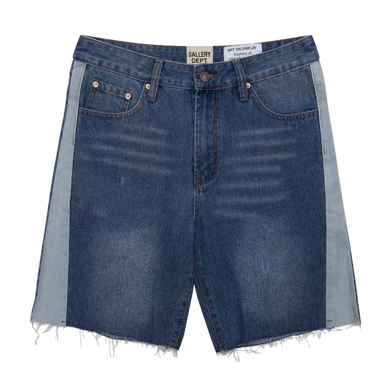 Gallery Dept. Contrast Side Panel Denim Shorts