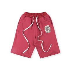 Saint Vanity Drawstring Casual Shorts - Burgundy