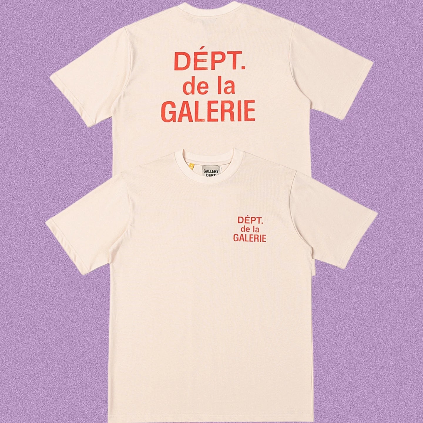 Gallery Dept. DÉPT. de la GALERIE Short Sleeve T-Shirt - Cream/Red