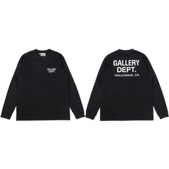 Gallery Dept. Hollywood Logo Long Sleeve T-Shirt - Black
