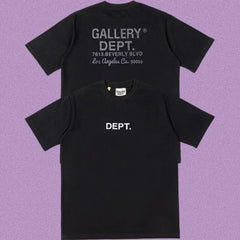 Gallery Dept. Beverly Blvd Address Short Sleeve T-Shirt - Dark Charcoal